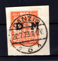 Danzig DIENST 38 Echt Gest. Luxusbriefstück BPP 40EUR (T4850 - Dienstzegels
