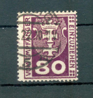 Danzig PORTO 6b Echt Gest. BPP 16EUR (72641 - Postage Due