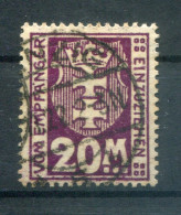 Danzig PORTO 22Y Echt Gest. BPP (79411 - Postage Due