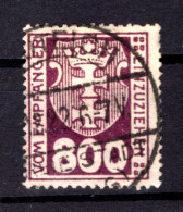 Danzig PORTO 13aa Echt Gest. BPP 130EUR (L9551 - Postage Due