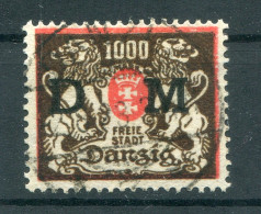 Danzig DIENST 40 Echt Gest. BPP 120EUR (T4027 - Dienstmarken