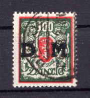 Danzig DIENST 34X Echt Gest. BPP 80EUR (K3321 - Oficial