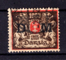 Danzig Dienst 40 Echt Gest. BPP (T5124 - Oficial