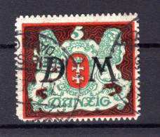 Danzig DIENST 21Y Echt Gest. BPP 140EUR (K3402 - Dienstmarken