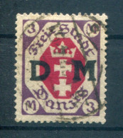 Danzig DIENST 14 Echt Gest. BPP 70EUR (T1295 - Dienstmarken