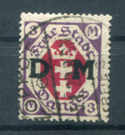 Danzig DIENST 14 Echt Gest. BPP 70EUR (18198 - Dienstzegels