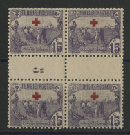 N° 49 Bloc De Quatre Neuf ** (MNH) Avec Millésime "5" De 1915 Cote 22 € - Neufs