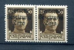 Zara 6I+II TYPENPAAR ** MNH POSTFRISCH 30++EUR (77584 - German Occ.: Zara