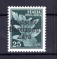 Zara 23 LUXUS ** MNH POSTFRISCH 35EUR (K2216 - German Occ.: Zara