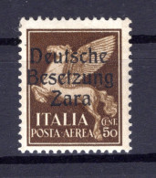 Zara 24PFIV ABART ** MNH POSTFRISCH 125EUR (B5190 - German Occ.: Zara