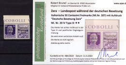 Zara 20IV-III Tadellos ** MNH POSTFRISCH+gepr. Befund 400EUR (K8923 - Ocu. Alemana: Zara