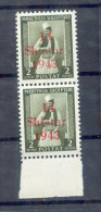 Albanien 2XVII ABART ** MNH POSTFRISCH 120EUR (11809 - Deutsche Bes.: Albanien