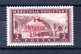 Albanien 12IX ABART ** MNH POSTFRISCH BPP 350EUR (B5124 - Ocu. Alemana: Albania