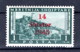 Albanien 11PFIX ABART * MH BPP 200EUR (K4637 - Occup. Tedesca: Albania