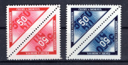 Böhmen KEHRDRUCKE 52+P15 Tadellos ** MNH POSTFRISCH 28EUR (K0210 - Sonstige & Ohne Zuordnung