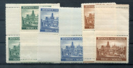 Böhmen 35/37LS Beide Leerfeldvarianten ** MNH POSTFRISCH (T0628 - Andere & Zonder Classificatie