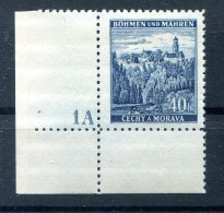 Böhmen 25 PlNr 1A PLATTENNUMMERN ** MNH POSTFRISCH (77466 - Autres & Non Classés