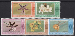 Trinidad Und Tobago 1978 Pflanzen Blumen Orchideen 367/71 Postfrisch - Trinidad Y Tobago (1962-...)