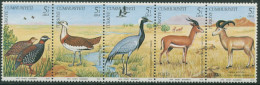 Türkei 1979 Europ. Naturschutzjahr: Gazelle Vögel 2501/05 ZD Postfrisch (C31000) - Unused Stamps