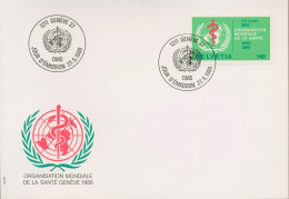 Weltgesundheitsorganisation (OMS/WHO) 1986 WHO-Emblem 40 FDC (X16614) - Service