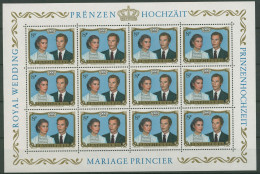 Luxemburg 1981 Hochzeit Von Erbgroßherzog Henri 1036 Bogen Postfrisch (C90021) - Blokken & Velletjes