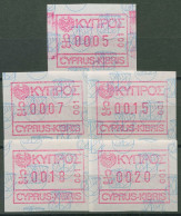 Zypern 1989 Schiff Satz 0,05/0,07/0,15/0,18/0,20, ATM 1.1.1 S1 Postfrisch - Unused Stamps