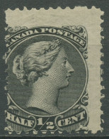 Kanada 1868 Königin Viktoria 1/2 Cent, 16 XA Mit Falz - Ungebraucht