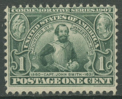 USA 1907 Jamestown-Ausstellung Hauptmann Smith 159 Mit Falz - Unused Stamps