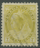 Kanada 1898 Königin Viktoria 7 Cents 69 A Gestempelt - Gebraucht