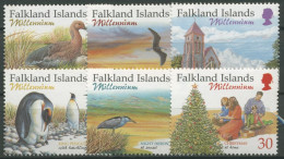 Falkland 1999 Jahrtausendwende Vögel Weihnachten 768/73 Postfrisch - Falklandinseln