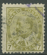 Kanada 1903 König Edward VII. 7 Cents, 80 AA Gestempelt - Usados