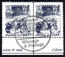 NEW ZEALAND WINE POST 1991. Rare Dodge Delivery Pair With FDC Postmark - Other & Unclassified