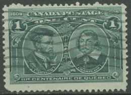 Kanada 1908 300 J. Gründung Quebecs Cartier U. De Champlain 85 Gestempelt - Gebraucht