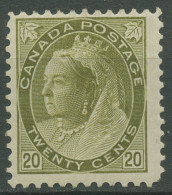 Kanada 1898 Königin Viktoria 20 Cents 72 A Mit Falz - Unused Stamps