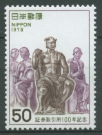 Japan 1978 Börse Tokyo Skulpturen 1367 Postfrisch - Ungebraucht