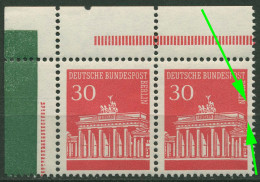 Berlin ZD 1966 Brand. Tor, Paar Aus MHB Mit Plattenfehler 288 II Postfrisch - Variedades Y Curiosidades