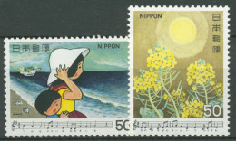 Japan 1980 Lieder Noten 1423/24 Postfrisch - Unused Stamps