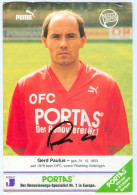 Fußball-Autogrammkarte AK Gerd Paulus Offenbacher Kickers 88-89 OFC Riegelsberg Fraulautern Röchling Völklingen Fußball - Authographs