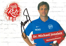 Fußball-Autogramm AK Dr. Michael Joneleit Offenbacher Kickers 18-19 Hamburger SV HSV Löwen Frankfurt Am Main FC Basel - Authographs