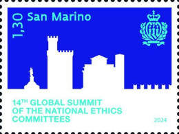 SAN MARINO 2024 14° Global Summit Dei Comitati Nazionali Di Etica E Bioetica Del Mondo - Singolo - Stamp - Ungebraucht