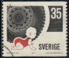 Suède 1971 Yv. N°700 - Prévention Routière - Oblitéré - Used Stamps