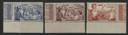 TUNISIE Timbres De Bienfaisance Des P. T. T. De 1945  "Pour Eux Merci" Neufs ** (MNH) 10 Fr, 20 Fr Et 100 Fr TB - Unused Stamps