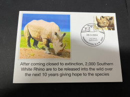 25-9-2023 (2 U 7)  2000 White Rhinoceros To Be Released In The Wild Over 10 Years In Africa - Rhinoceros