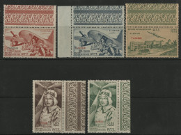 TUNISIE Timbres De Bienfaisance Des P. T. T. De 1947 Neufs ** (MNH) Série Complète De 5 Valeurs TB - Nuovi