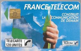 CARTE²°-PUBLIC-F-55.-120U-GEM1-01/89-LILLE-FIBRE OPTIQUE-V° N°1316D Avec Lettre Majuscule-UTILISEE-TBE-RARE - 1989