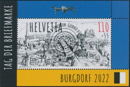 Suisse - 2022 - Tag Der Briefmarke • Burgdorf - Block - Ersttag Voll Stempel ET - Oblitérés