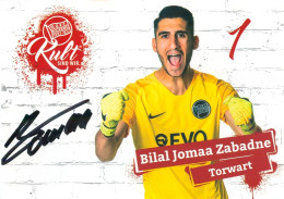 Fußball-Autogrammkarte AK Bilal Jomaa Zabadne Offenbacher FC Kickers 18-19 FC Gießen Bayern Alzenau Ober-Roden Offenbach - Autógrafos