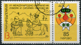 BULGARIA - 1989 - STAMP CTO - International Biennial Of Humor And Satire - Unused Stamps