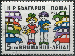 BULGARIA - 1988 - STAMP CTO - Road Traffic Safety - Unused Stamps