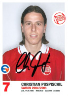 Fußball-Autogrammkarte AK Christian Pospischil Offenbacher Kickers 04-05 Obertshausen TuS Koblenz Sportfreunde Siegen - Autografi